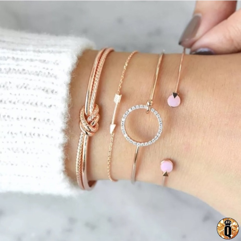 🔴5/$20⚠️𝗖𝗟𝗘𝗔𝗥𝗔𝗡𝗖𝗘⚠️Pink Bracelets NEW - Picture 9 of 9